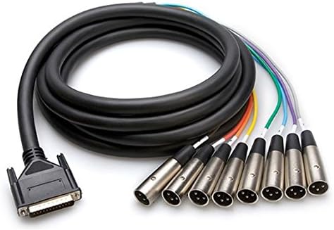 HOSA DTM-803 Balanced Audio Snake Cable DB25 to XLR3M - (9 Feet) (Black) (open box)