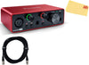 Focusrite Scarlett Solo USB Audio Interface Bundle with XLR Cable and Cloth