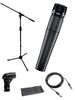 Shure SM57-LC Microphone Bundle with MIC Boom Stand and XLR Cable