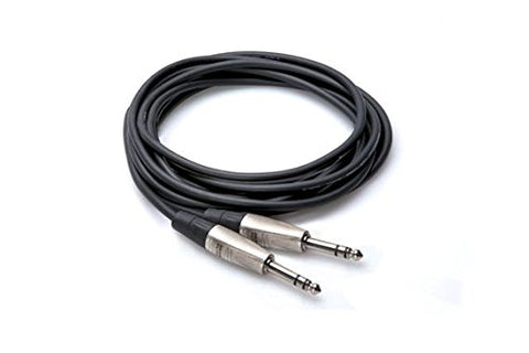Hosa Technology Balanced 1/4&quot; TRS Male to 1/4&quot; TRS Male Audio Cable (3')