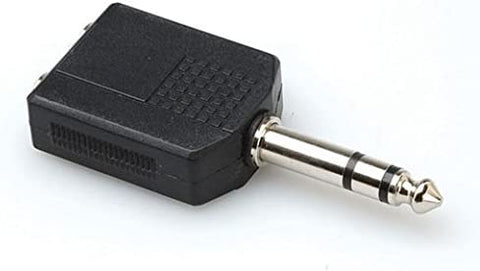 Hosa Technology 1/4&amp;quot; Stereo Male to 2 1/4&amp;quot; Stereo Female Adapter