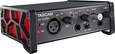 Tascam US-1x2HR 1 Mic 2IN/2OUT High Resolution Versatile USB Audio Interface (US1X2HR)