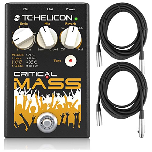 critical mass pedal TC Helicon Critical Mass Group Sound Vocal Effects Pedal with 2 XLR Ca
