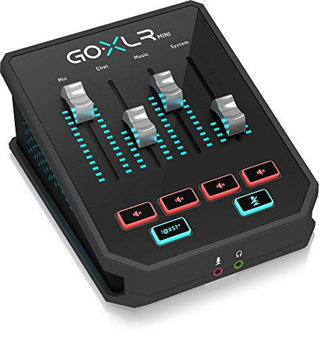 TC Helicon GoXLR Mini - Mixer &amp; USB Audio Interface for Streamers, Gamers &amp; Podcasters