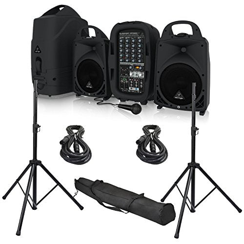 Behringer EUROPORT PPA500BT 500W 6-Channel Portable PA System with Blu