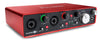 Focusrite Scarlett 2i4 (2ND GEN) 2 In/4 Out USB Recording Audio Interface Bundle with Dynamic Handheld Microphone, Clip, XLR Cable and Studio Headphones