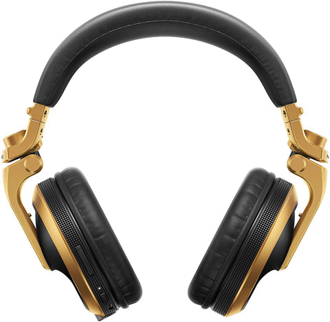 Pioneer DJ HDJ-X5BT-N - Closed-back, Bluetooth-compatible, Circumaural DJ Headphones with 40mm Drivers, 5Hz-30kHz Frequency Range, Detachable Cable, and Carry Pouch - Gold
