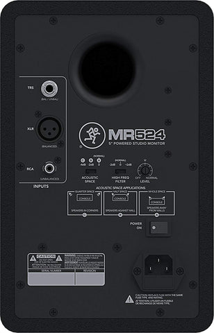 MACKIE MR524 5-inch STUDIO active MONITORS pair (Refurb)