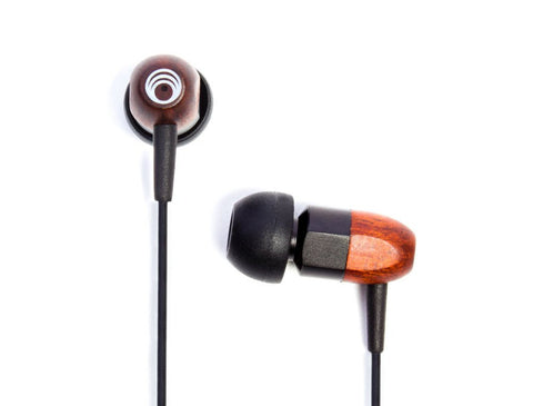 Thinksound ts02+mic Wooden Headphones with Microphone (black chocolate) (Refurb)