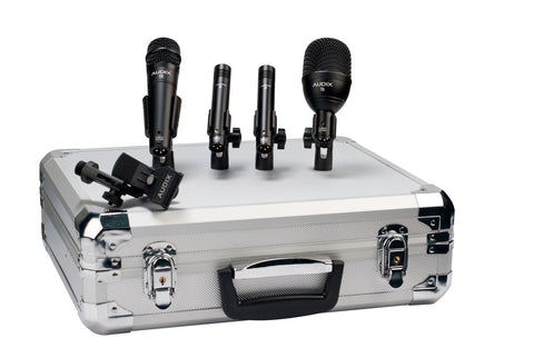 Audix FP QUAD drum mic pack with 1 F6, 1 F5, and 2 F9 microphones