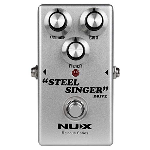 NUX Steel Singer Drive pedal overdrive effect pedal with the tonal character of the boutique amp from California (Open Box Like New Mint)