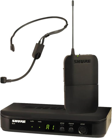 Shure BLX14/P31-J11 UHF Wireless Microphone System - Perfect for Speakers, Performers, Presentations - 14-Hour Battery Life, 300 ft Range | Includes PGA31 Headset Mic, Single Channel Receiver | J11 Band