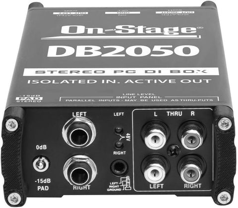 On-Stage DB2050 Active Stereo Multi-Media DI Box