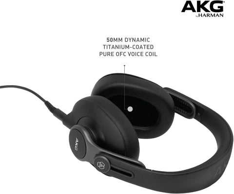 AKG Pro Audio K361 Over-Ear, Closed-Back, Foldable Studio Headphones (Renewed)