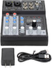 CAD Audio MXU4-FX 4 Channel Mixer with USB Interface and Digital Effects , Black