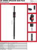 Gator Cases GFW-ID-SPKR-SP Frameworks ID Speaker Sub Pole with Piston Driven Height Adjustment &amp;amp; Adapter
