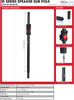Gator Cases GFW-ID-SPKR-SP Frameworks ID Speaker Sub Pole with Piston Driven Height Adjustment &amp;amp; Adapter