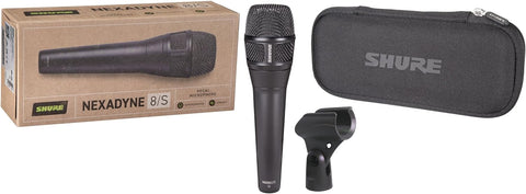 Shure Nexadyne 8/S - SuperCardioid Dynamic Vocal Microphone with Dual-Engine Technology, Focused Sound Capture, Reliability - Ideal for Vocalists Needing Maximum Isolation, Precise Sound Control