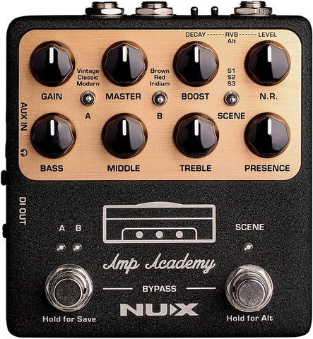 NUX NGS-6 Amp Academy Amp Modeler Guitar Pedal (Refurb)