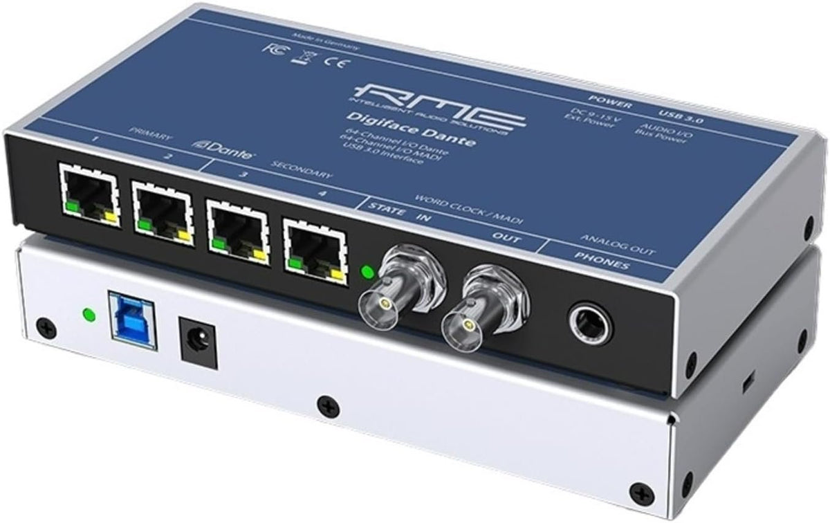 Amazon Rme Sensor RME Digiface Dante Dante/MADI/USB 3.0 Audio Interface, 128-in/128-out,
