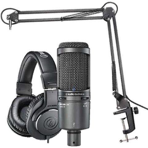 Audio-Technica AT2020USB+PK Vocal Microphone Pack for Streaming/Podcasting (Refurb)