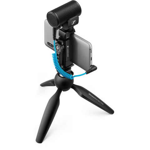 Sennheiser MKE 200 Mobile Kit Ultracompact Camera-Mount Directional Microphone with Smartphone Recording Bundle (Refurb)