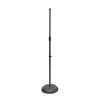On Stage Stands MS7201B Round Base Microphone Stand, in Black