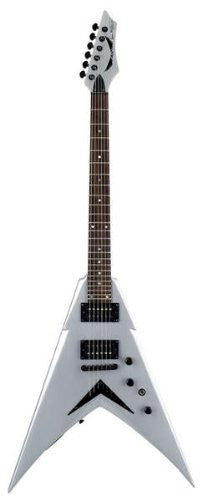 Dean V Dave Mustaine Guitar, Bolt-On in Metallic Silver