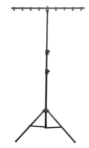Chauvet CH06 9-Feet Lightweight Lighting Stand with T Bar and 50 LB Capacity