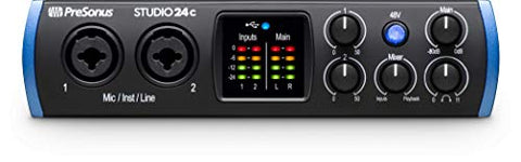 Presonus STUDIO 24C Audio Recording Interface For Zoom Live Stream Conference