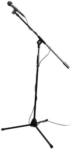 On Stage Microphone Propak, Pak includes (1) AS400 Mic, (1) Tripod Boom Stand, (1) MY200 Mic Clip, and (1) 20 ft. XLR-XLR cable