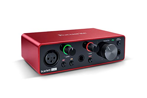 Focusrite Scarlett Solo 2x2 USB Audio Interface 3rd Gen Manufacturer B-Stock (Renewed)
