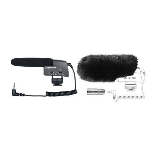 Sennheiser MKE400 Compact Shotgun Microphone Camera Mountable BUNDLE and MZW400 Windscreen Bundle