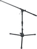 On-Stage Stands MS7411B Short Drum/Amp Tripod Mic Stand with Boom, Black