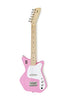 Loog Pro Electric VI, 6-String Guitar, Travel Guitar, Built-in Amp, App &amp; Lessons Included, Ages 12+ (Pink)