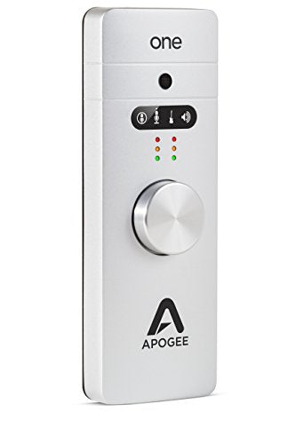 Apogee One Audio Streaming Interface for Vocals and Instruments with Built In Studio Quality Condenser Microphone for iOS, Mac &amp; Windows PC