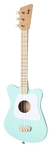 Loog Mini Acoustic Guitar 3-String Guitar, Designed for Children, Green