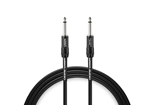 Warm Audio Pro-TS-5' Pro Series Straight to Straight Instrument Cable - 5-foot, Black/Silver
