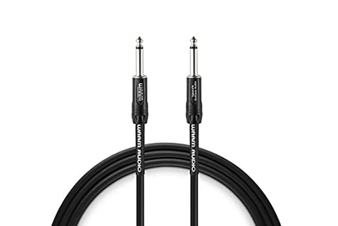 Warm Audio Pro-TS-5' Pro Series Straight to Straight Instrument Cable - 5-foot, Black/Silver