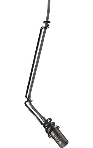 Audio-Technica U853R Cardioid Condenser Hanging Microphone 250 Ohms, Low Profile Design, Black