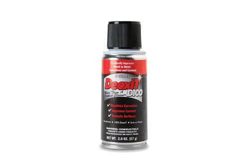Hosa D100S-2 CAIG DeoxIT Contact Cleaner, 100% Spray, 2 oz