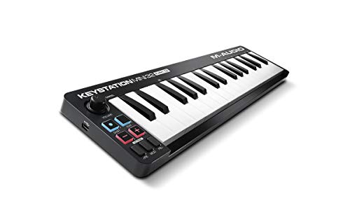 M-Audio Keystation Mini 32 MK3 Ultra-Portable Mini USB MIDI Keyboard Controller With ProTools First | M-Audio Edition and Xpand!2 by AIR Music Tech