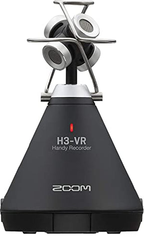 Zoom H3-VR 360° Audio Recorder, Records Ambisonics, Binaural, and Stereo, Battery Powered, Records to SD Card, Wireless Control, for VR &amp; Surround Sound Video, Music, and Streaming