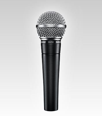 Shure SM58-X2U Cardioid Dynamic Microphone with X2U XLR-to-USB Signal Adapter