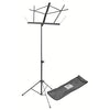 On Stage Stands SM7122BB Compact Sheet Music Stand with Bag, in Black