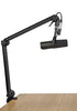 Gator Frameworks Deluxe Desk-Mounted Broadcast Microphone Boom Stand For Podcasts &amp;amp;amp;amp; Recording; Integrated XLR Cable (GFWBCBM3000)
