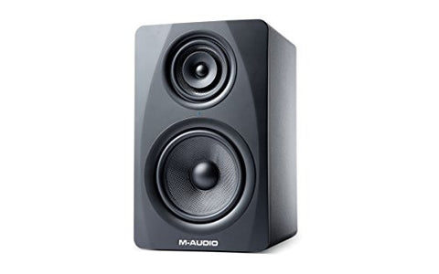 M-Audio M3-8 | 3-Way Active Studio Monitor Speaker with 8-inch Woven Kevlar Woofer (Single / Black) -Refurbished