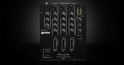 Gemini PS3 Professional 10", 3-Channel Stereo DJ Mixer