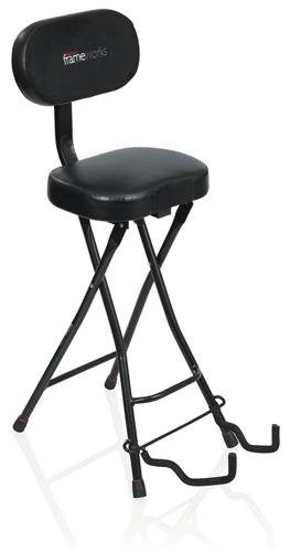 Gator Frameworks Combination Guitar Performance Seat and Single Guitar Stand (GFW-GTR-SEAT)