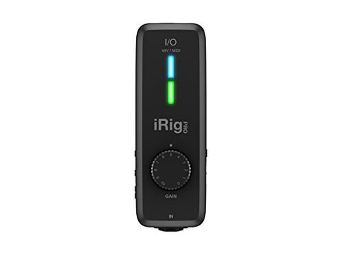 IK Multimedia iRig Pro I/O compact instrument/microphone audio interface for iPhone, iPad and Mac